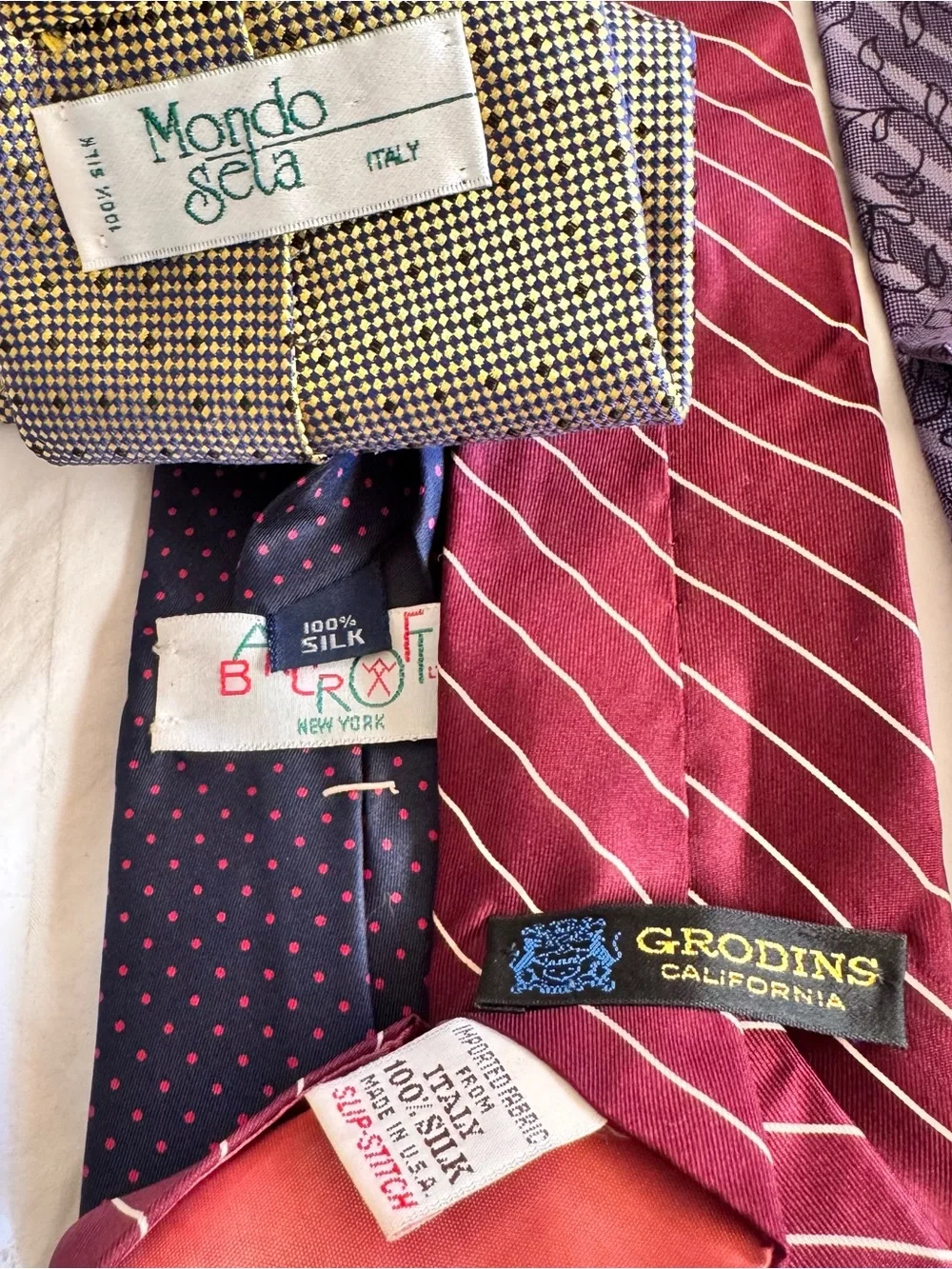 Men’s Silk Ties Bundle of 8 Assorted Neckties Various Brands